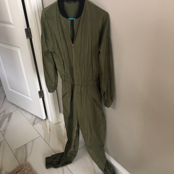 Fashion Nova Olive Green Jumpsuit - Picture 2 of 2